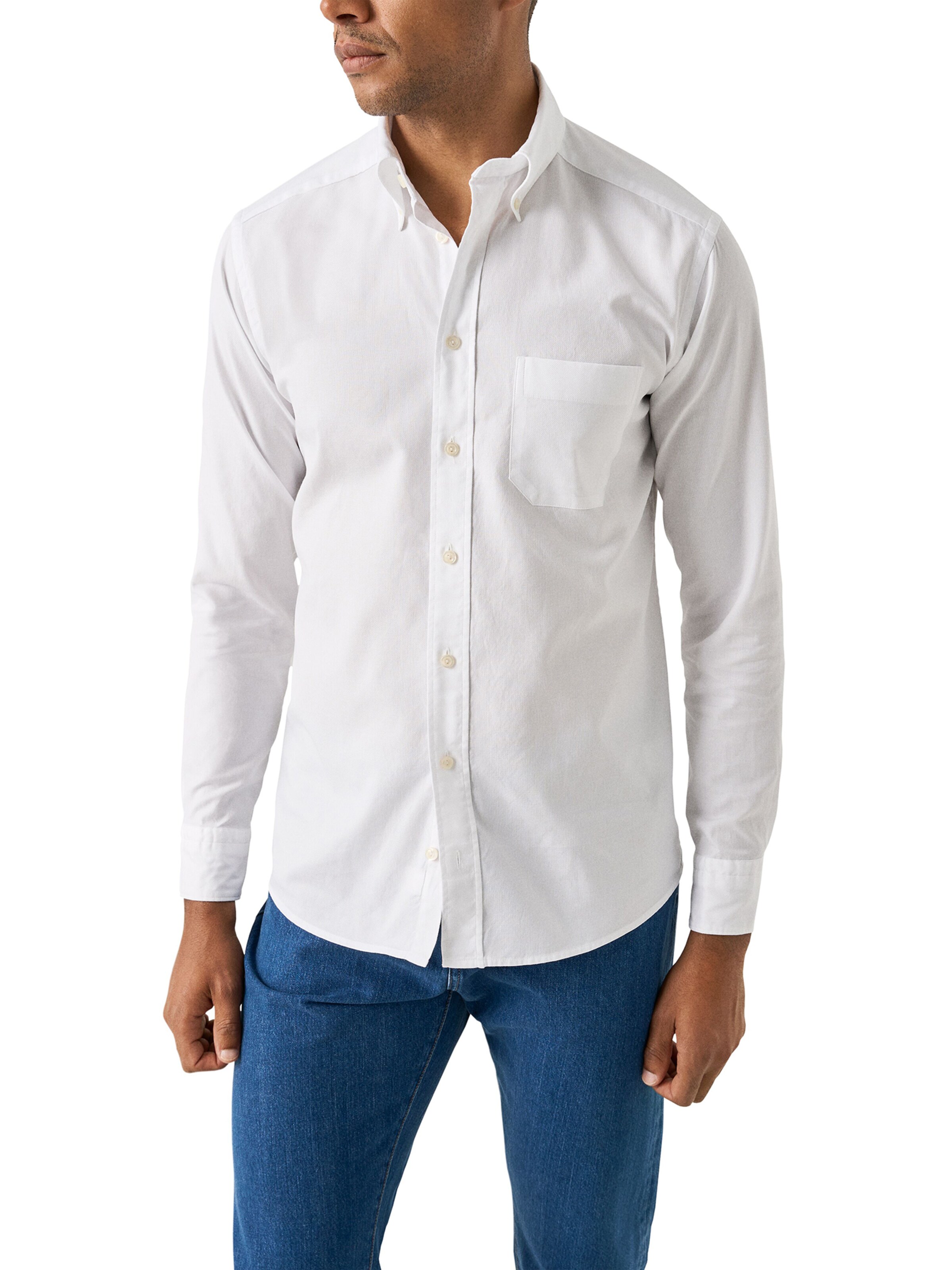 ETON - Ajuste estrecho Camisa en blanco: frente