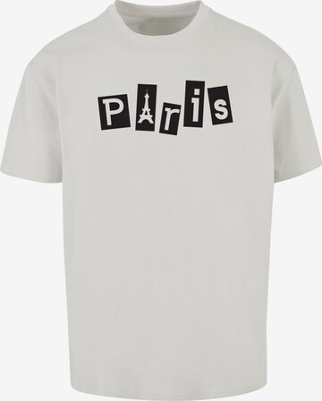 Merchcode Shirt 'Paris' in Grijs: voorkant