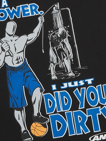 AND1 T-Shirt 'Did You Dirty Trash Talk' in Schwarz