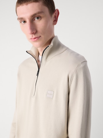 Pull-over 'Kanobix_S' BOSS en beige