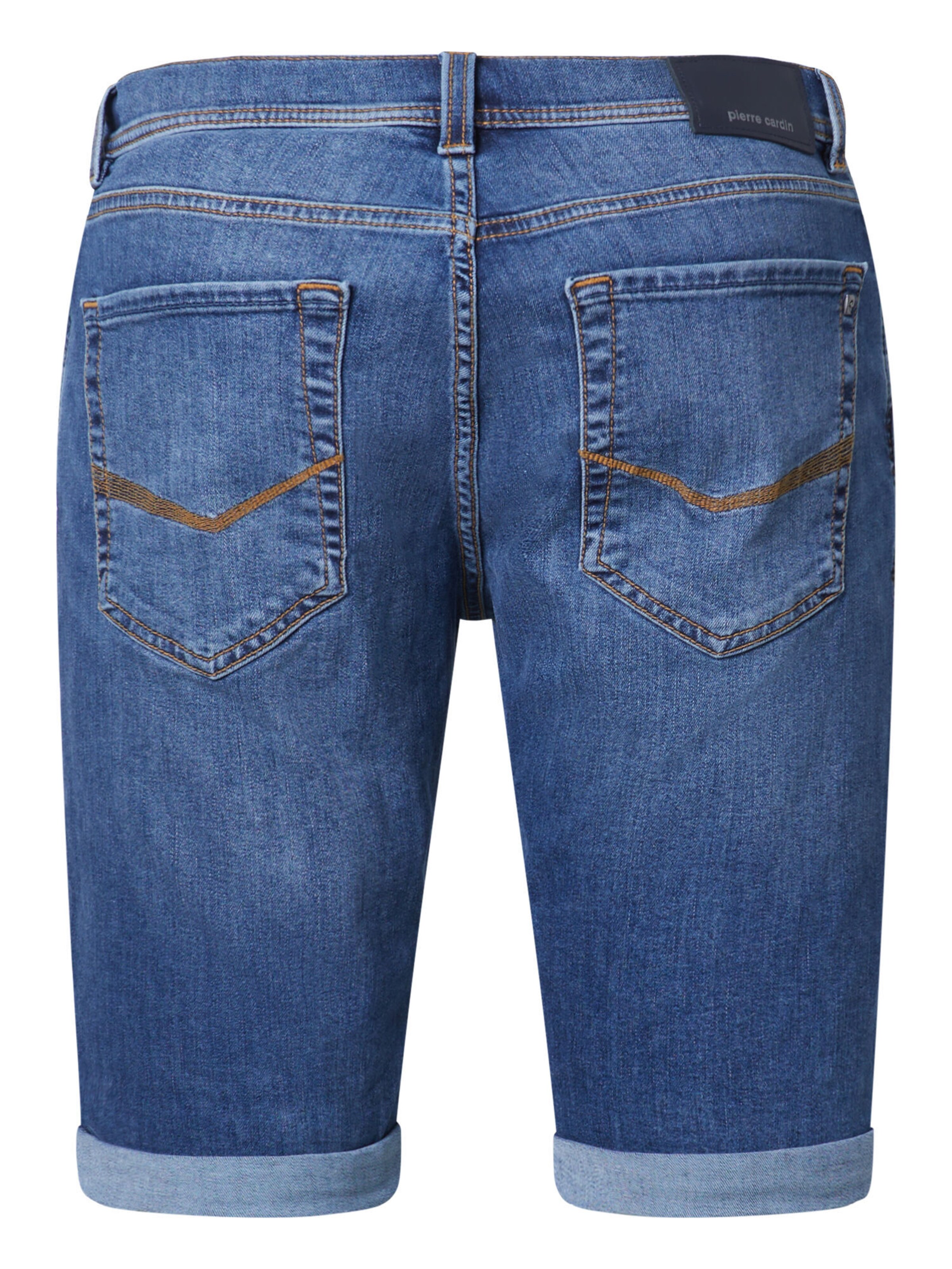 PIERRE CARDIN Slimfit Shorts 'Sisteron' in Blau