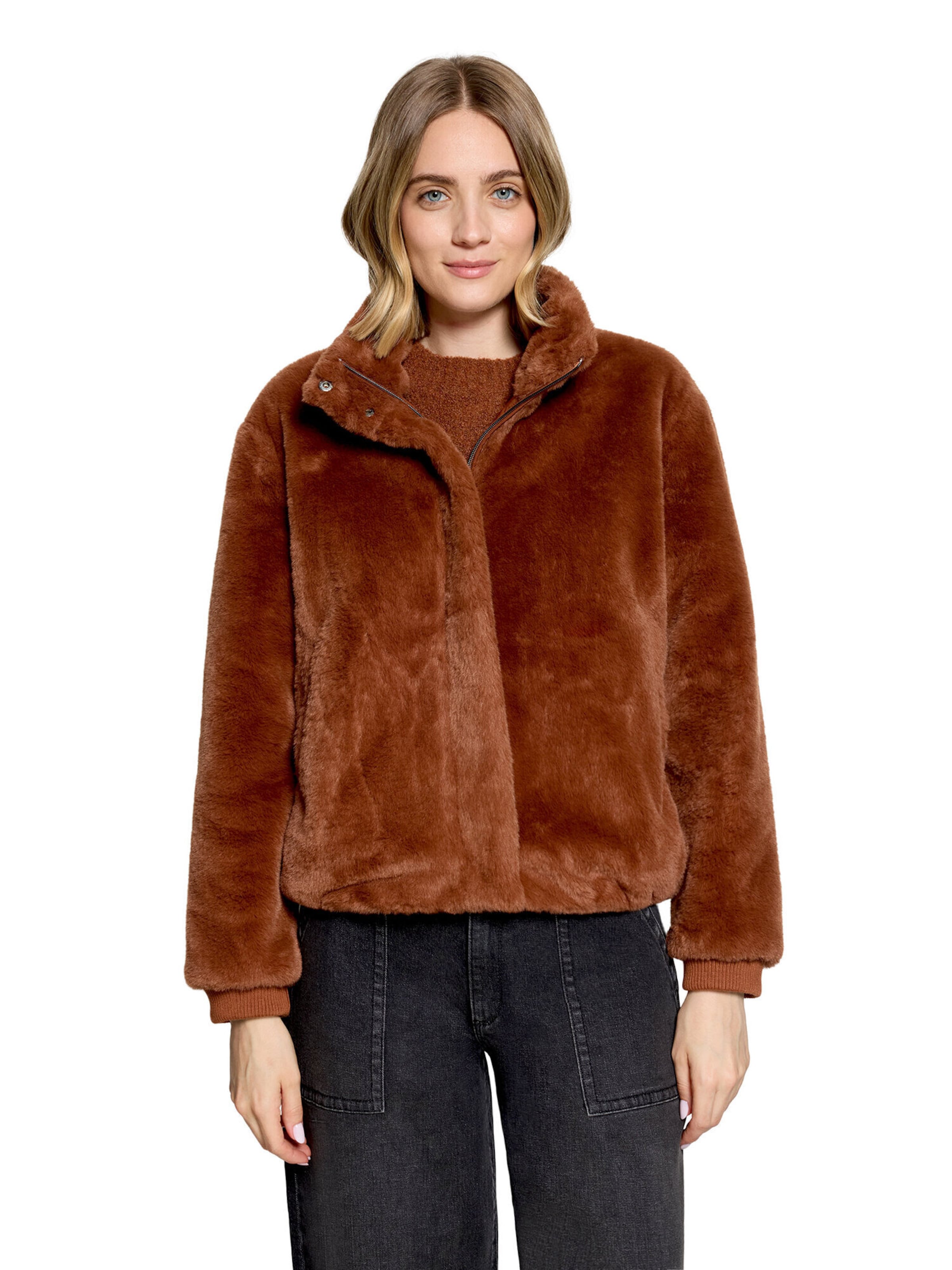 Cappotto di mezza stagione di Betty & Co in marrone: frontale