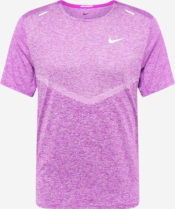 NIKE Performance Shirt 'Rise 365' in Purple: front