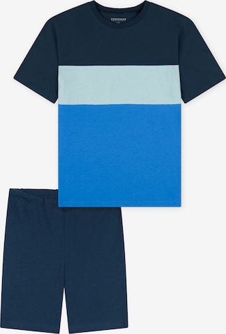SCHIESSER Nachtkledij ' Organic Cotton ' in Blauw: voorkant
