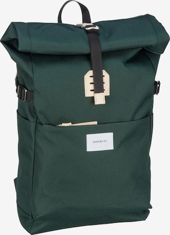 SANDQVIST Backpack 'ILON' in Green: front