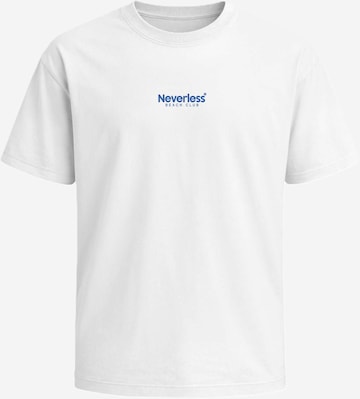 Neverless Shirt 'Beach Club Palme' in White: front