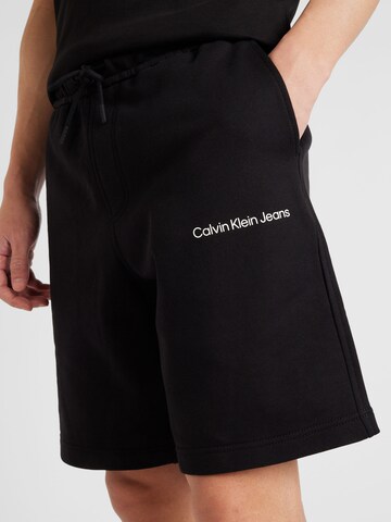 Calvin Klein Jeans Loosefit Broek 'INSTITUTIONAL' in Zwart