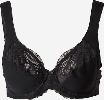 Sutien de tricou Sutien 'Modern Lace+Cotton' de la TRIUMPH pe negru: față