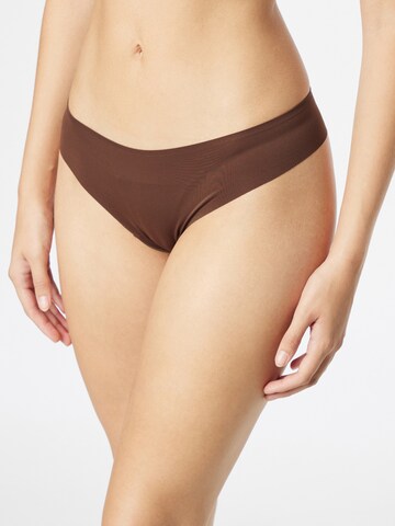 Girlfriend Collective Sports underpants in Brown: front