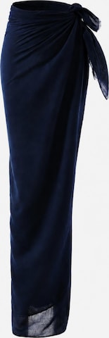 Serviette de plage 'Pareo sarong viscose' Emilie collection en bleu : devant