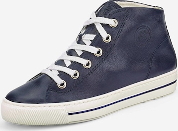 Paul Green Sneakers hoog in Blauw: voorkant