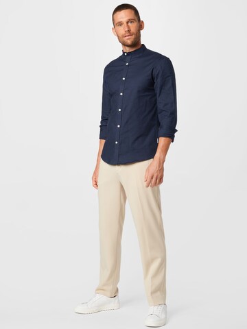 Lindbergh Slim fit Button Up Shirt in Blue