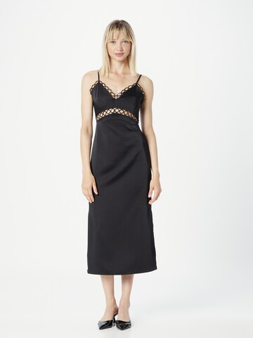 Warehouse Dress in Black: front