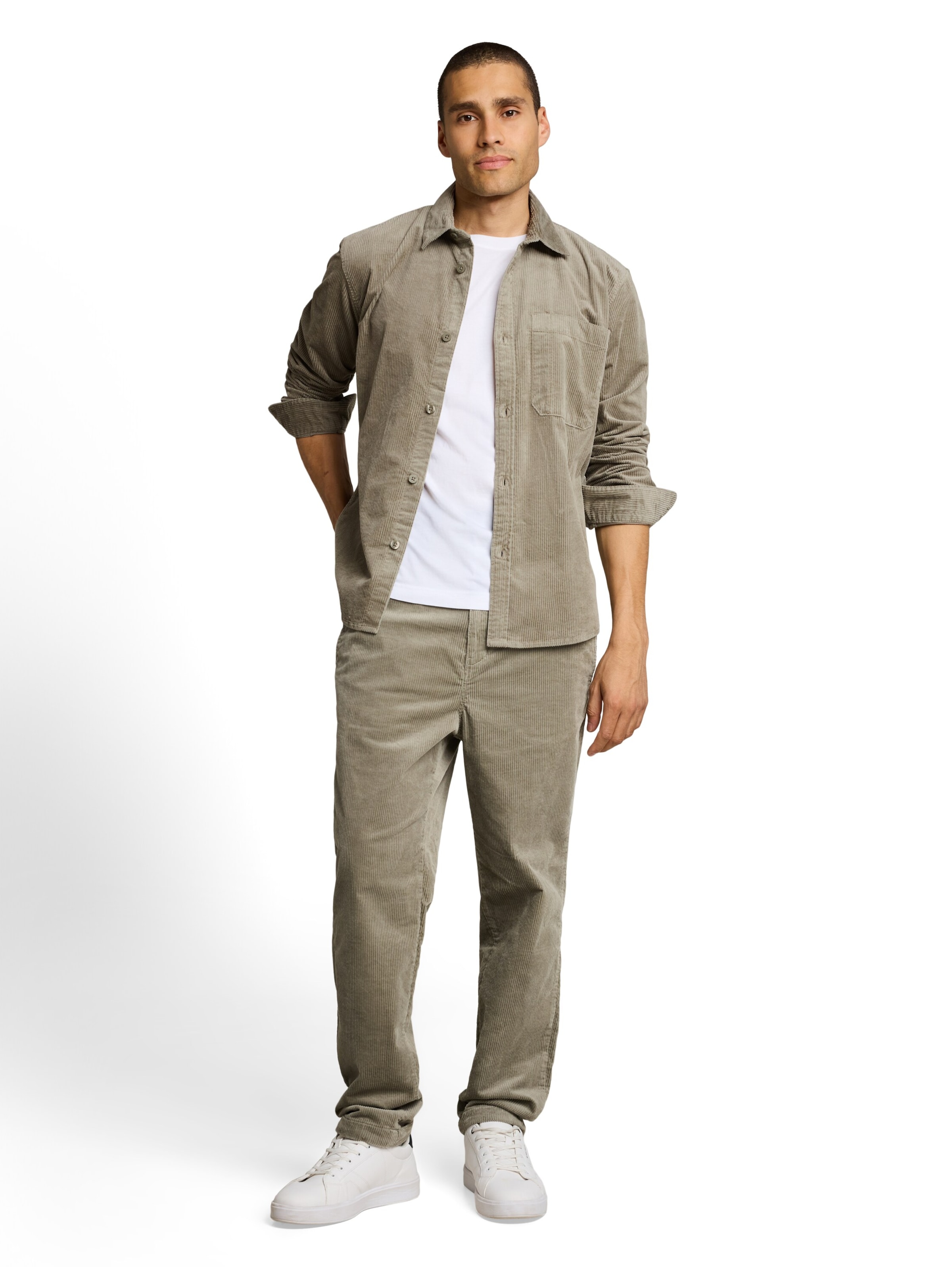 TOM TAILOR DENIM Tavaline suurus Triiksärk, värv roheline