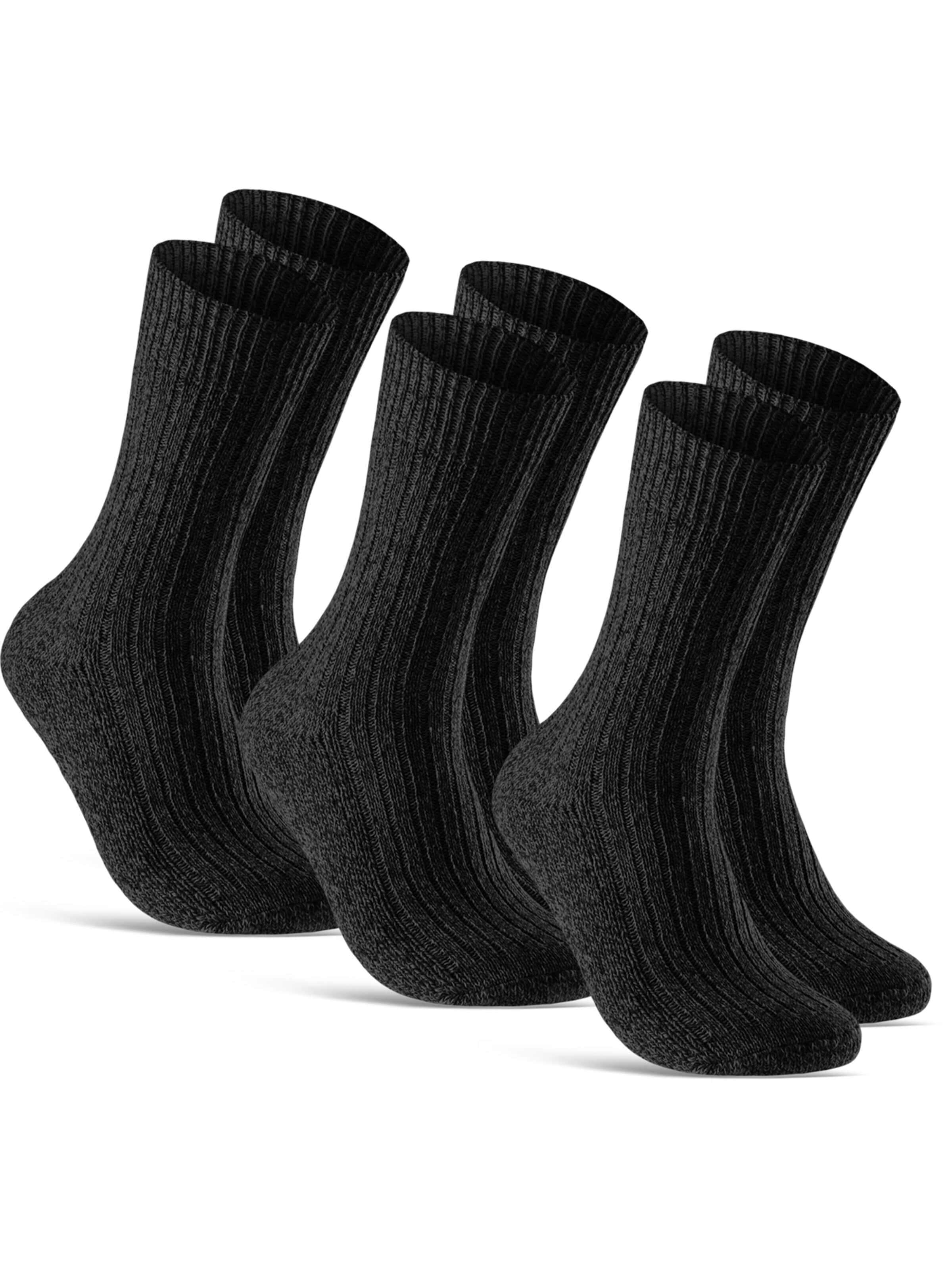 sockenkauf24 Sokken 'Norweger Wollsocken' in Zwart