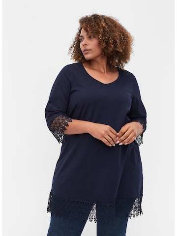 Zizzi Tuniek in Blauw: voorkant