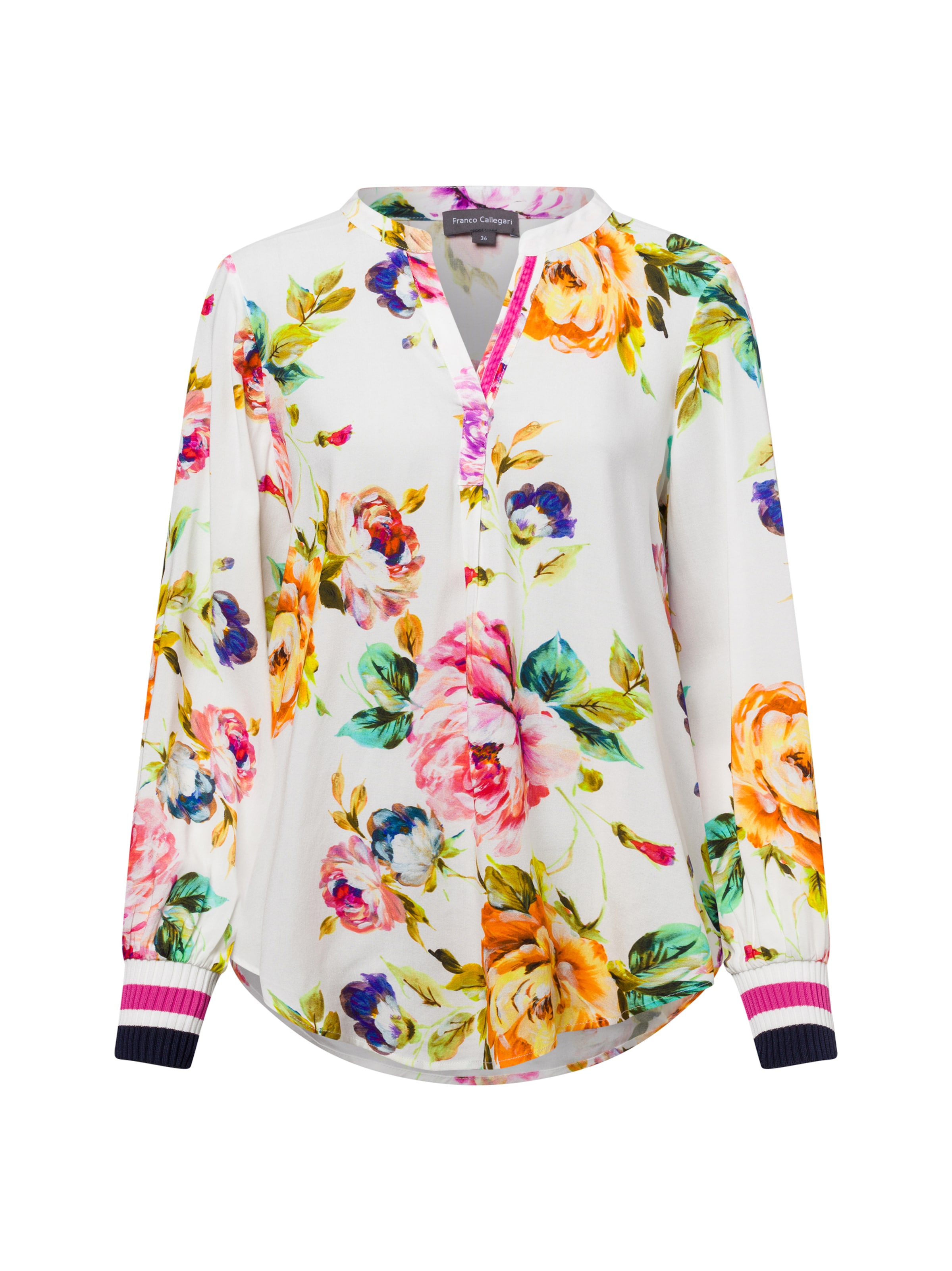 Franco Callegari Blusenshirt in Mischfarben: Vorderseite