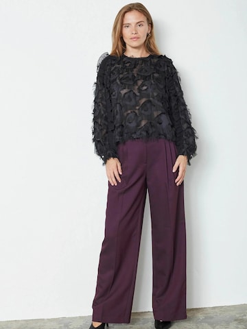 Chemisier 'Syra' co'couture en noir