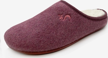 thies Hausschuh 'Organic' in Rot: Vorderseite