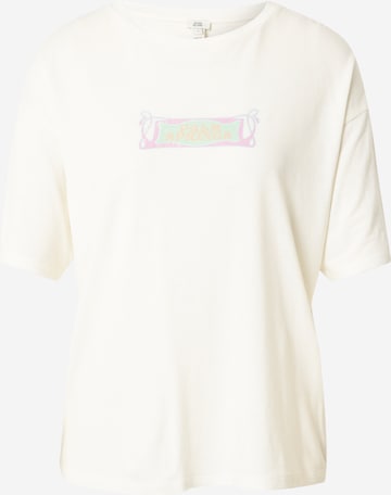 River Island T-Shirt 'PALM SPRINGS' in Beige: predná strana
