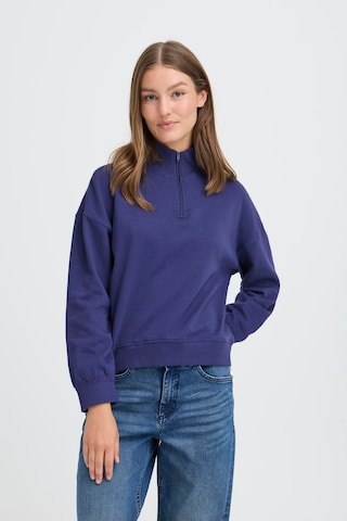 Sweat-shirt ICHI en bleu : devant