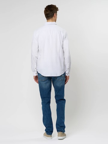 MCS Regular Fit Skjorte i hvid