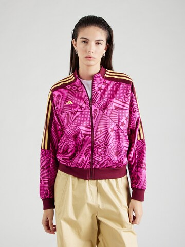 ADIDAS SPORTSWEAR Sports jacket 'Adidas x FARM Rio' in Pink: front
