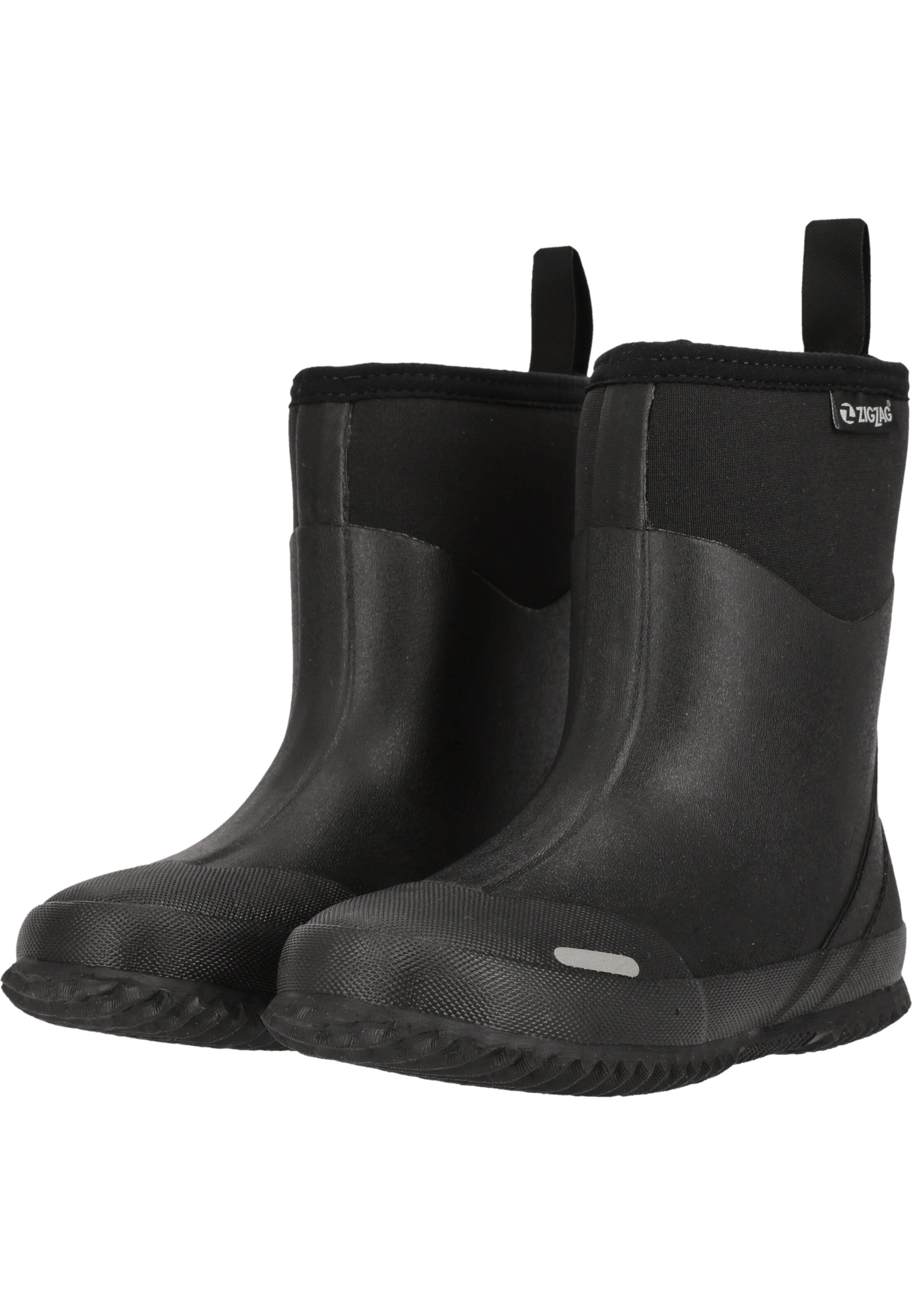 ZigZag Rubber boot 'Jude' in Black