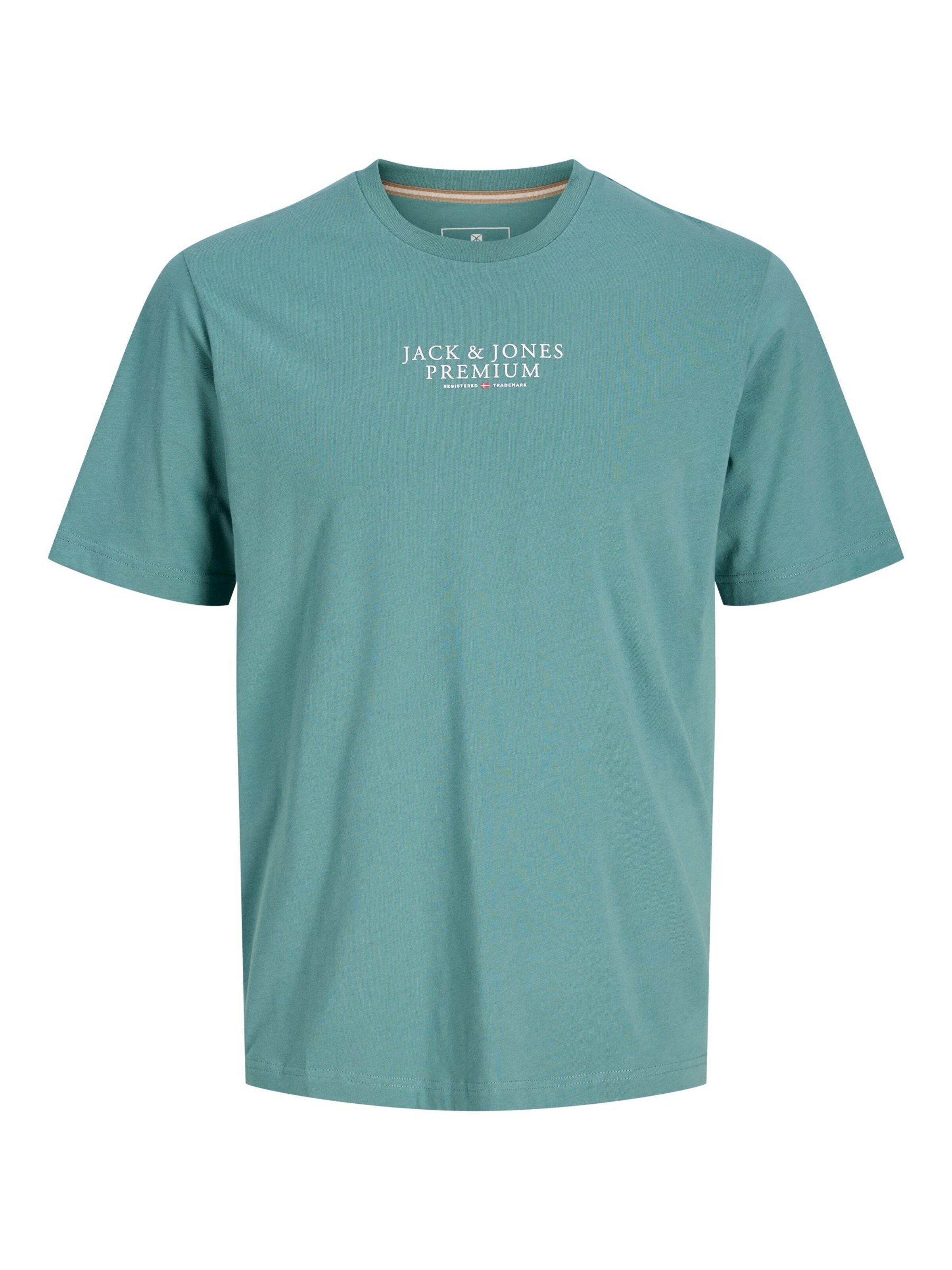 Jack & Jones Premium Shirt in Turquoise / White, Item view