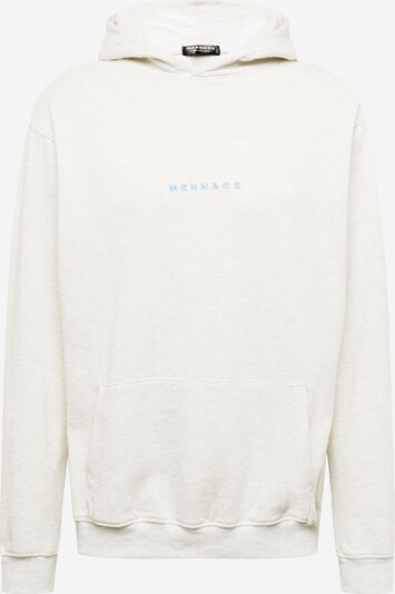 Mennace Sweatshirt em azul claro / branco, Vista do produto