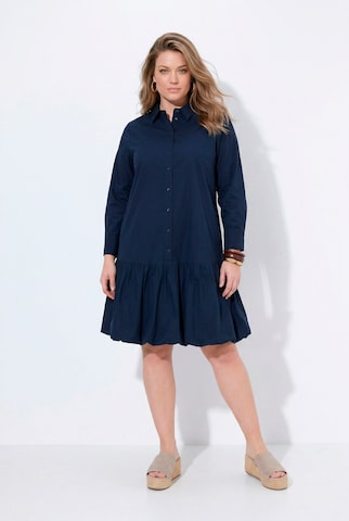 Ulla Popken Midikleid in Blau: Vorderseite
