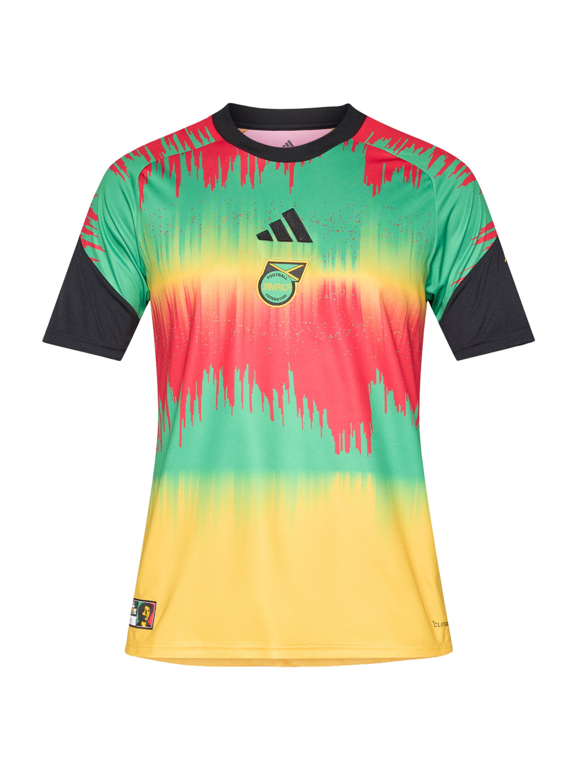 ADIDAS PERFORMANCE Sportiska stila krekls 'JFF H PRESHI', krāsa - tirkīza / Zelts / sarkans / melns, Preces skats