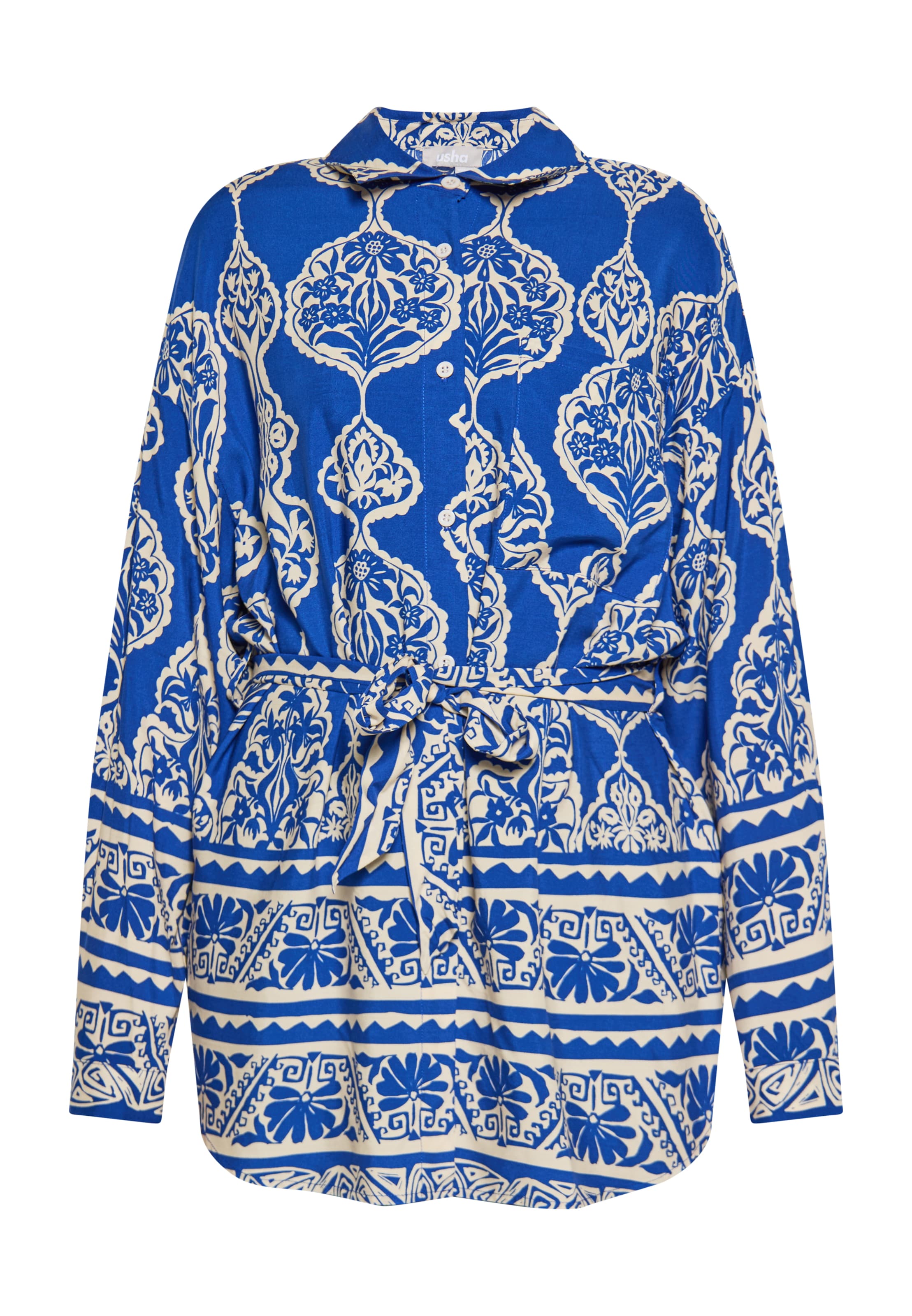 Usha Μπλούζα σε μπλε: μπροστά