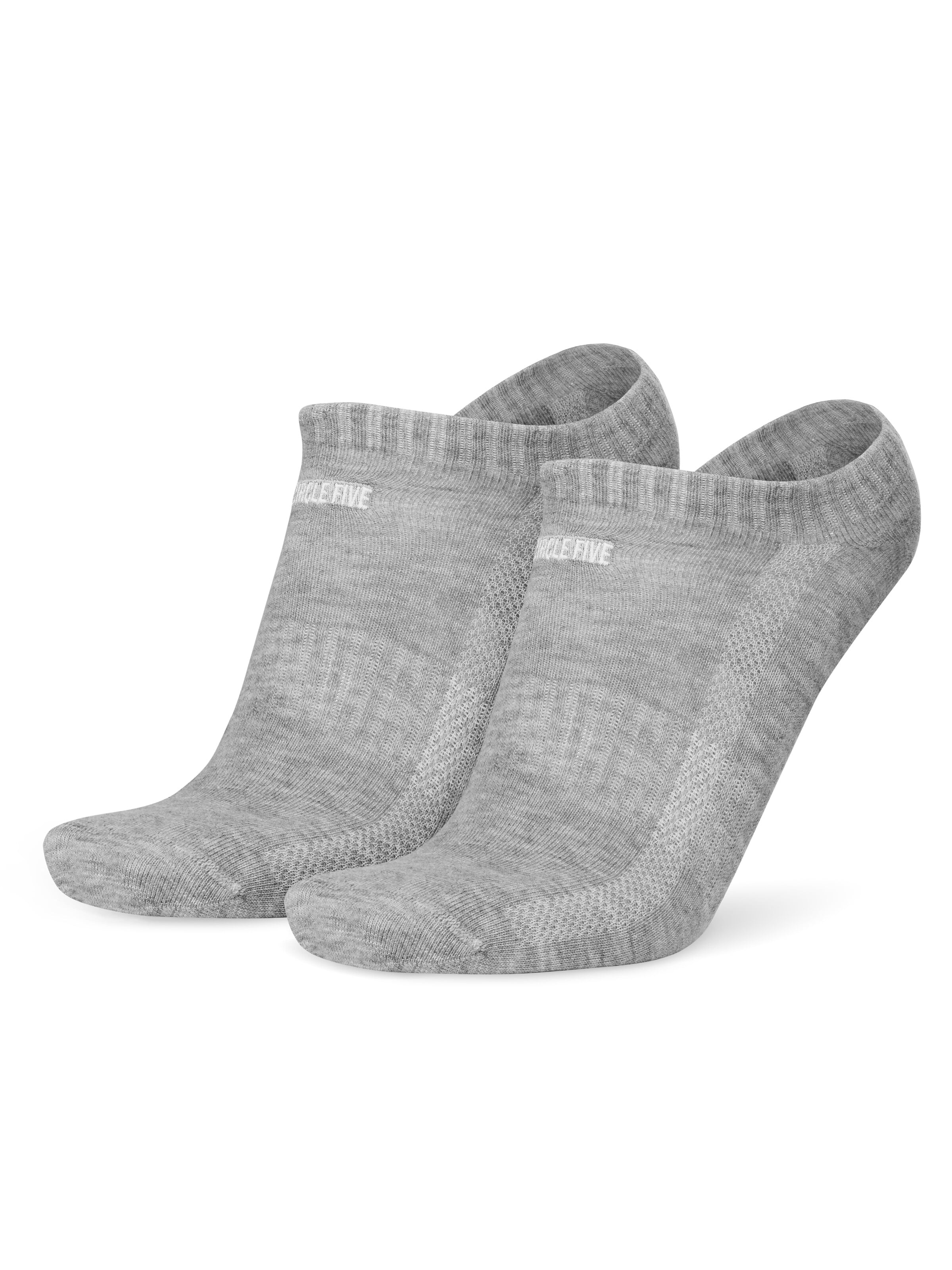 Circle Five Füßlinge '6 Paar Sneaker-Socken Silikongrip ohne verrutschen'‌‌ in Grau: Vorderseite