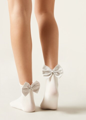 CALZEDONIA Socks in Beige: front