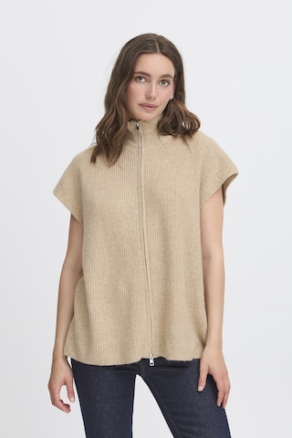 ICHI Weste 'IHDucie' in Beige: Vorderseite