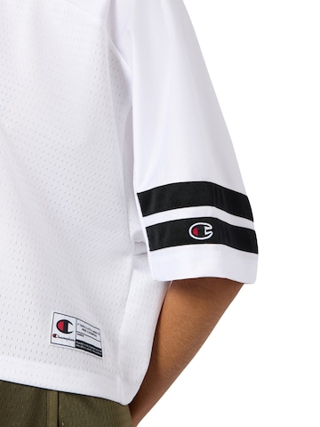 Champion Shirt 'V-NECK T-SHIRT WHITE' in Wit