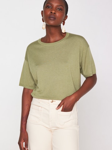 Maison 123 Sweater 'Benson' in Green: front