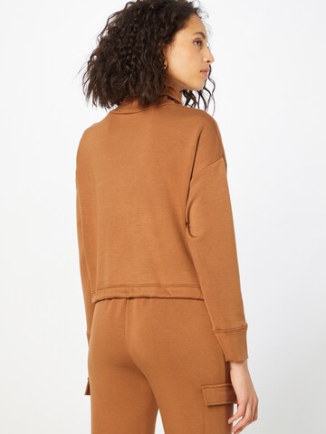 Sweat-shirt 'Soft Scuba' Warehouse en marron