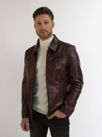 Donders 1860 Between-Season Jacket 'Jervis' in Brown: front