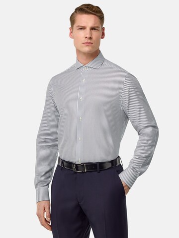 Boggi Milano Slim fit Skjorta i blå: framsida