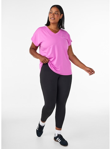 purpurinė Active by Zizzi Sportiniai marškinėliai 'Basic'
