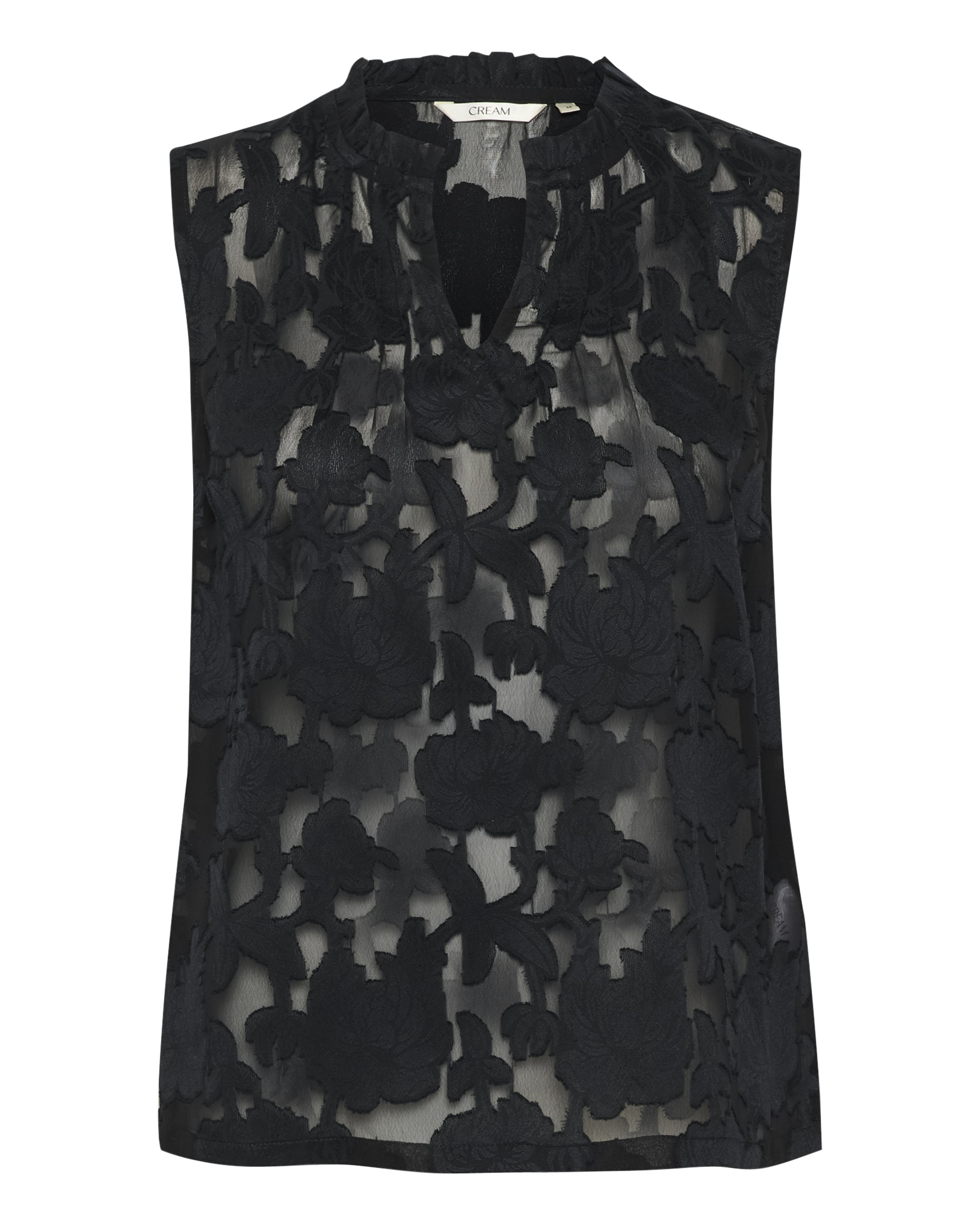 Camicia da donna 'Yana' di Cream in nero: frontale