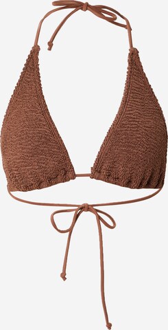 RÆRE by Lorena Rae - Triángulo Top de bikini 'Leyla' en marrón: frente