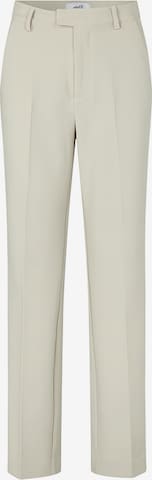 mbym Regular Trousers with creases 'Krishna' in Beige: front