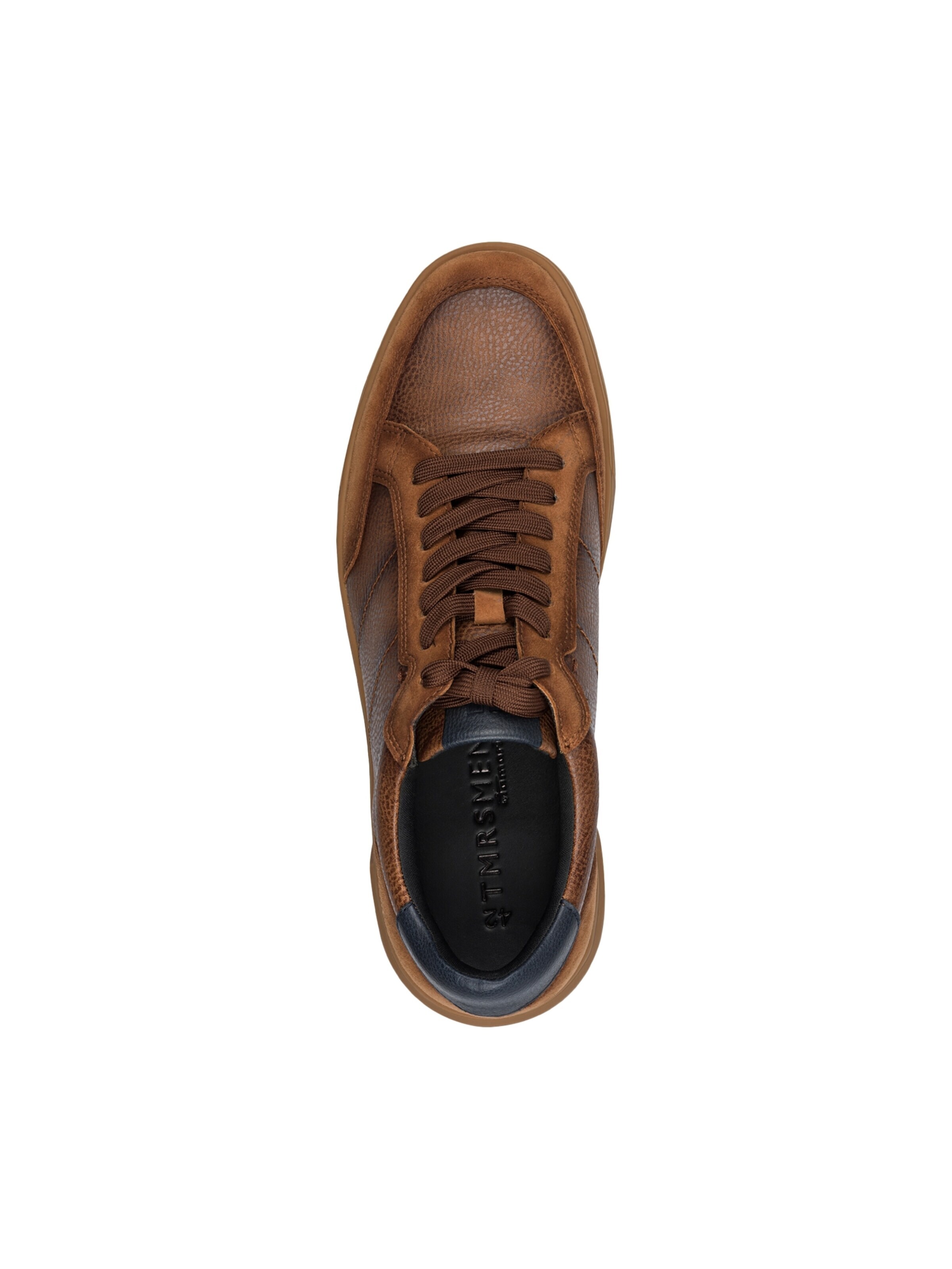 Tamaris Sportieve veterschoen 'Niedrige Sneaker aus Leder' in Bruin