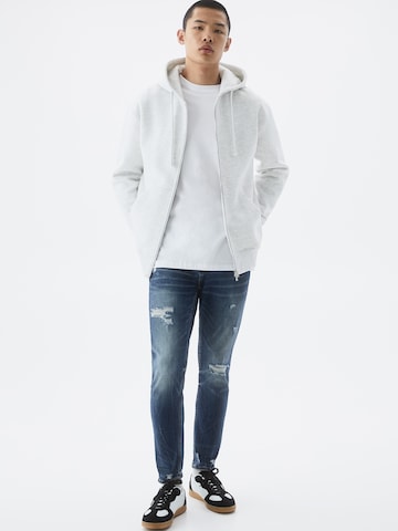 Pull&Bear Slimfit Jeans i blå