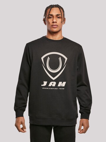 F4NT4STIC Sweatshirt 'JAM Showjumping' in Schwarz: Vorderseite