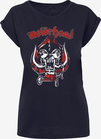 Merchcode Shirt 'Motorhead - Spade Warpig' in Blauw: voorkant