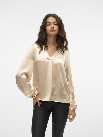 VERO MODA Blouse in Beige: voorkant